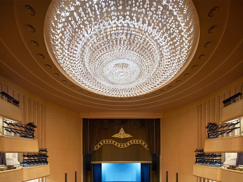 Large Led Hotel Chandelier With Soft Light