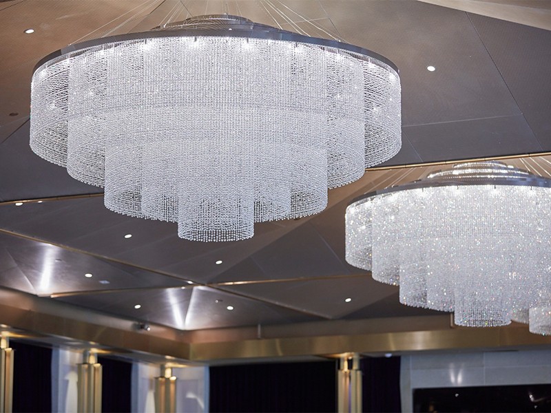 Anti Glare Hotel Led Crystal Chandelier