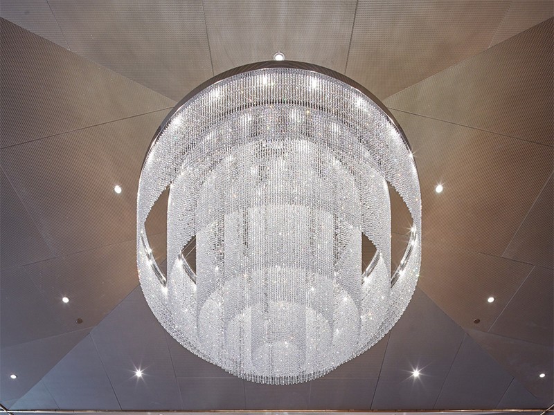 Anti Glare Hotel Led Crystal Chandelier