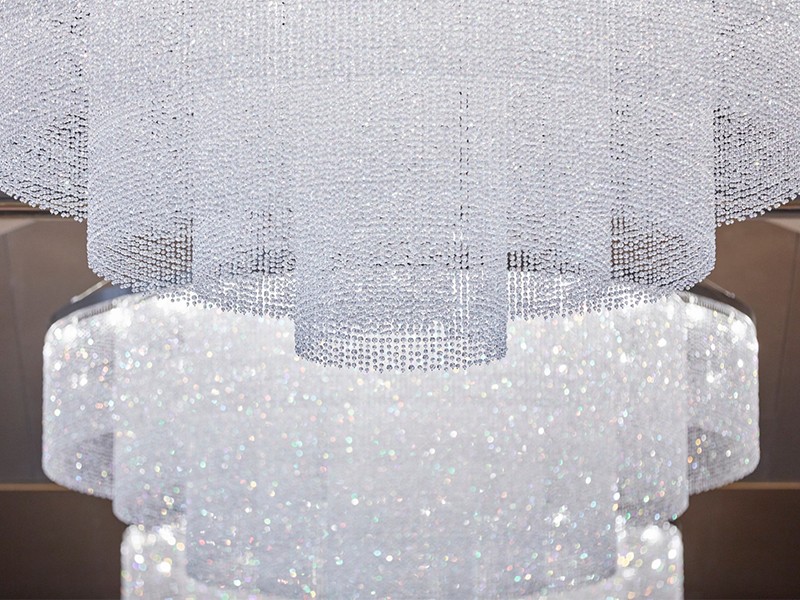 Anti Glare Hotel Led Crystal Chandelier