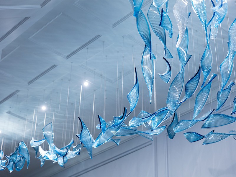 Modern Design Customized Leaf Shape Pendant Light Chandelier