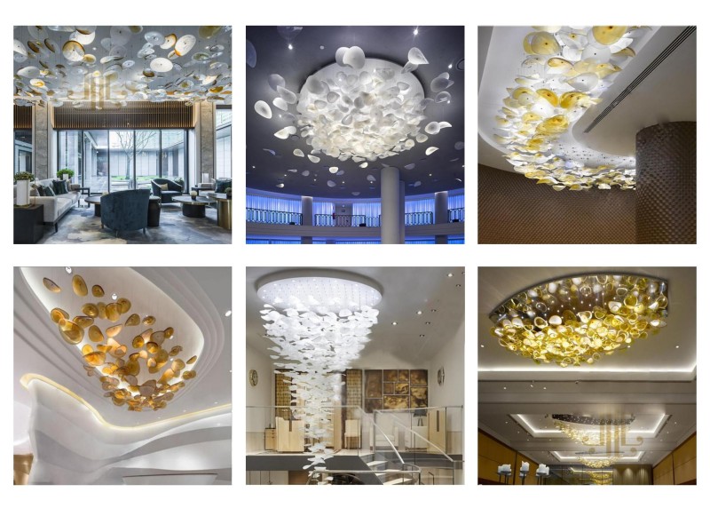 Classic Grand Customized Office Hall Crystal Pendant Light