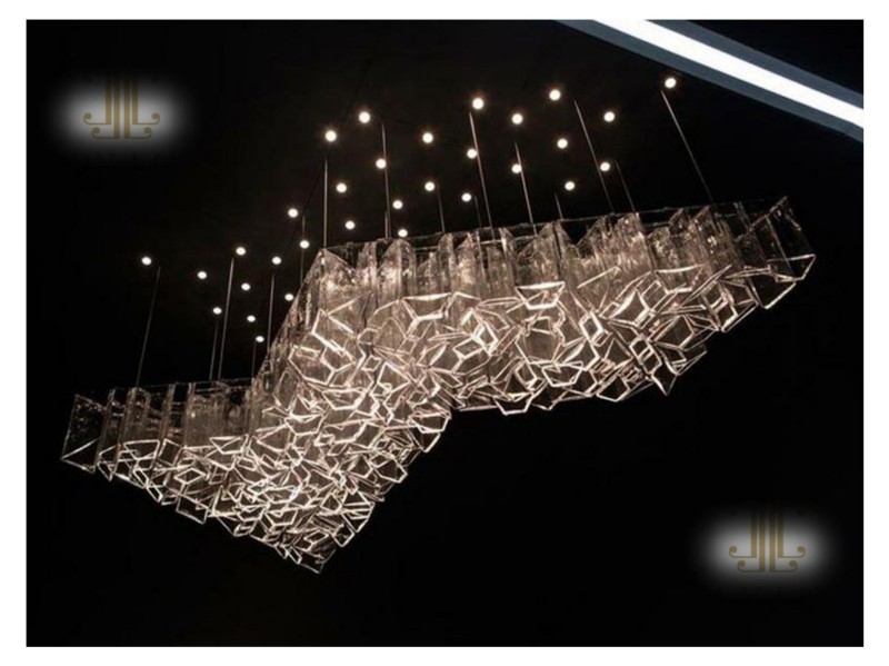 Customization Hotel Palace Glass Ball Chandelier Pendant